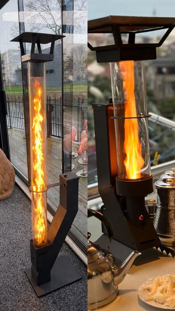 Palletkachel Verandaheater, Jardin & Terrasse, Chauffage de terrasse, Comme neuf, Enlèvement ou Envoi