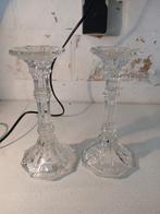 Koppel art deco persglas kandelaars, Enlèvement ou Envoi