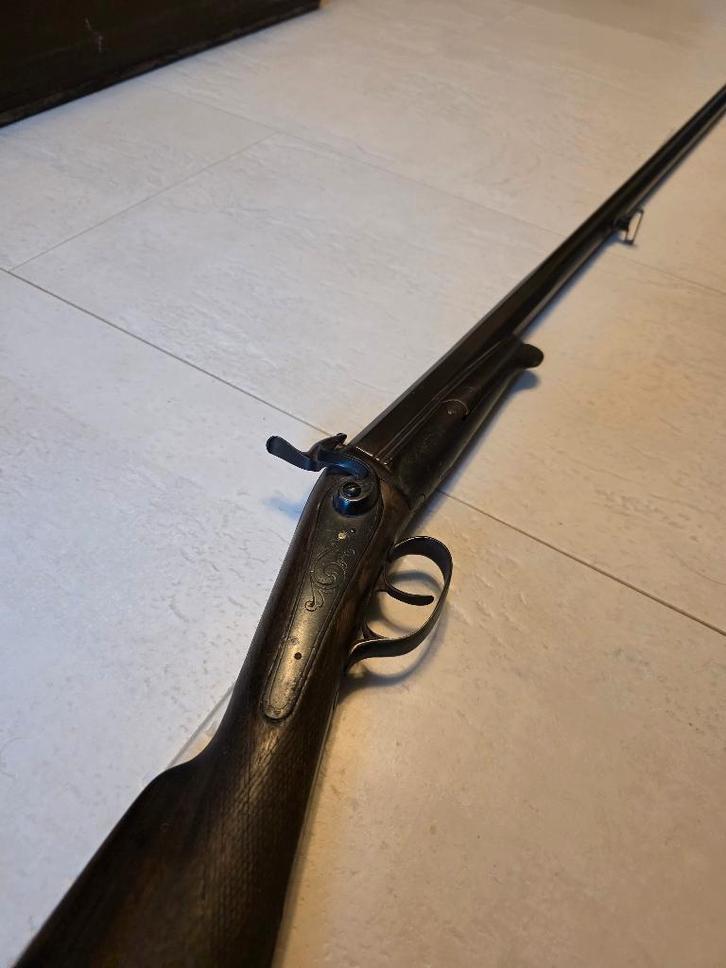 Antiek Spaans Hagelgeweer – J.A. (Eibar) – ca. 1900, Verzamelen, Militaria | Algemeen, Landmacht, Overige typen, Ophalen