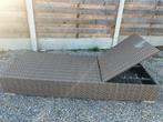 Leuk ligbed ( bruin ), Tuin en Terras, Ophalen, Gebruikt, Verstelbaar