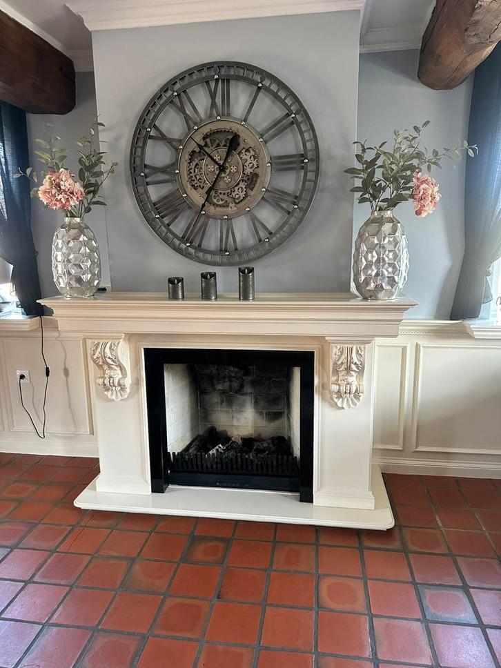 Inbouw gashaard met ombouw, Maison & Meubles, Cheminées, Utilisé, Cheminée au gaz, Enlèvement