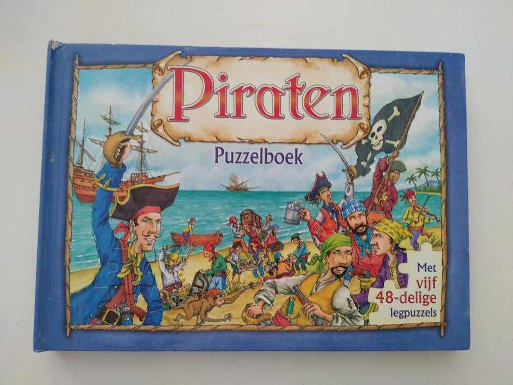 Puzzelboek Piraten Nieuw, Ophalen of Verzenden