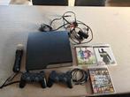 Sony PlayStation 3 Slim 160GB + 2 controllers + Move + games, Enlèvement, Utilisé, 160 GB, Avec jeux
