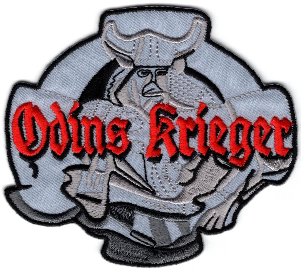 Odins Kreiger stoffen opstrijk patch embleem, Verzamelen, Muziek, Artiesten en Beroemdheden, Nieuw, Kleding, Verzenden