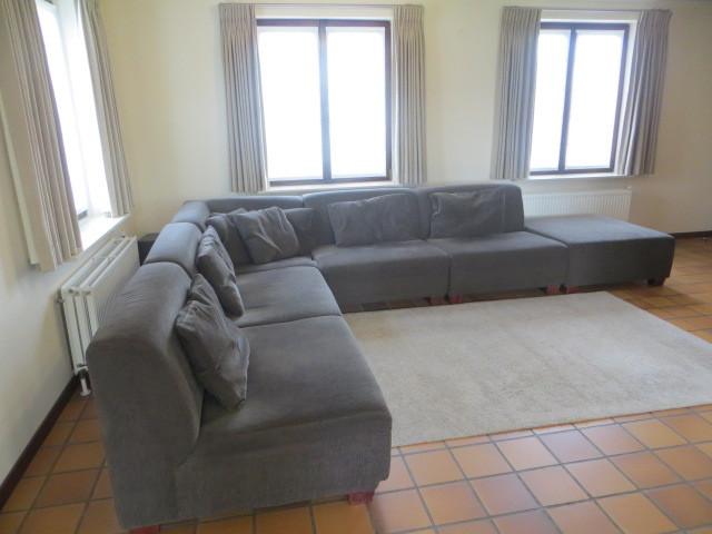 Hoeksalon + kussens + matten GRATIS, Huis en Inrichting, Zetels | Complete zithoeken, Gebruikt, Stof, Ophalen