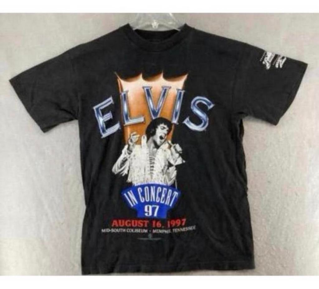 T-shirt Elvis Presley XL Memphis TN in Concert 1997, vintage, Collections, Enlèvement ou Envoi, Comme neuf, Vêtements