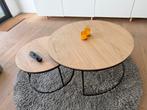 Salontafels Juntoo eiken blad, Huis en Inrichting, Tafels | Salontafels, Ophalen, Zo goed als nieuw