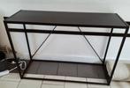 Console meuble table metal noire, Maison & Meubles, Enlèvement, Comme neuf