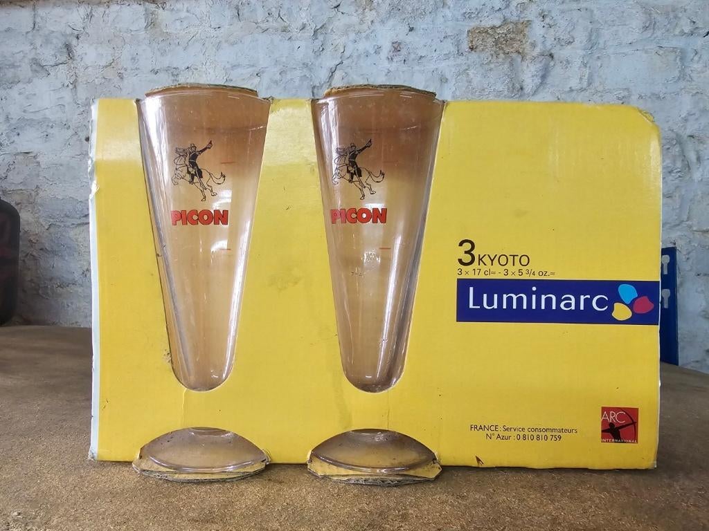 3 verres Picon Luminarc Kyoto 17cl – Neuf, Enlèvement ou Envoi, Neuf, Autres types
