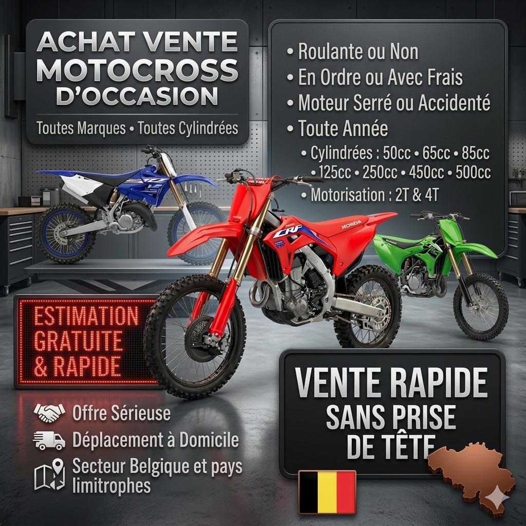 Achat motocross YZ/CRF/SX/KX,…, Motos, Enlèvement