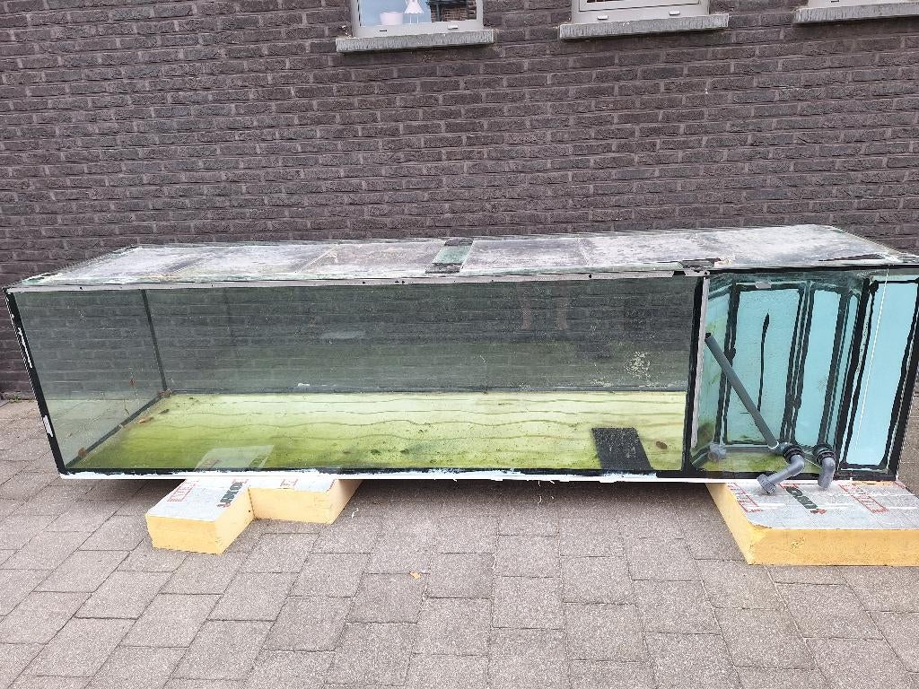 Aquarium, Dieren en Toebehoren, Vissen | Aquaria en Toebehoren, Gebruikt, Leeg aquarium, Inclusief deksel, Overige merken, Ophalen