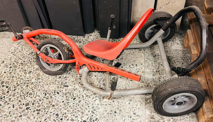 rode vintage skelter/gocart op 3 wielen - merk “BERG”, Enfants & Bébés, Jouets | Extérieur | Go-cart & Cuistax, Utilisé, Berg