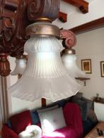 LUSTRE EN BOIS, Enlèvement, Verre, RUSTIQUE