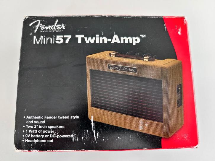 Fender Mini 57 Twin-Amp miniatuur gitaarversterker, Musique & Instruments, Amplis | Basse & Guitare, Utilisé, Guitare, Enlèvement