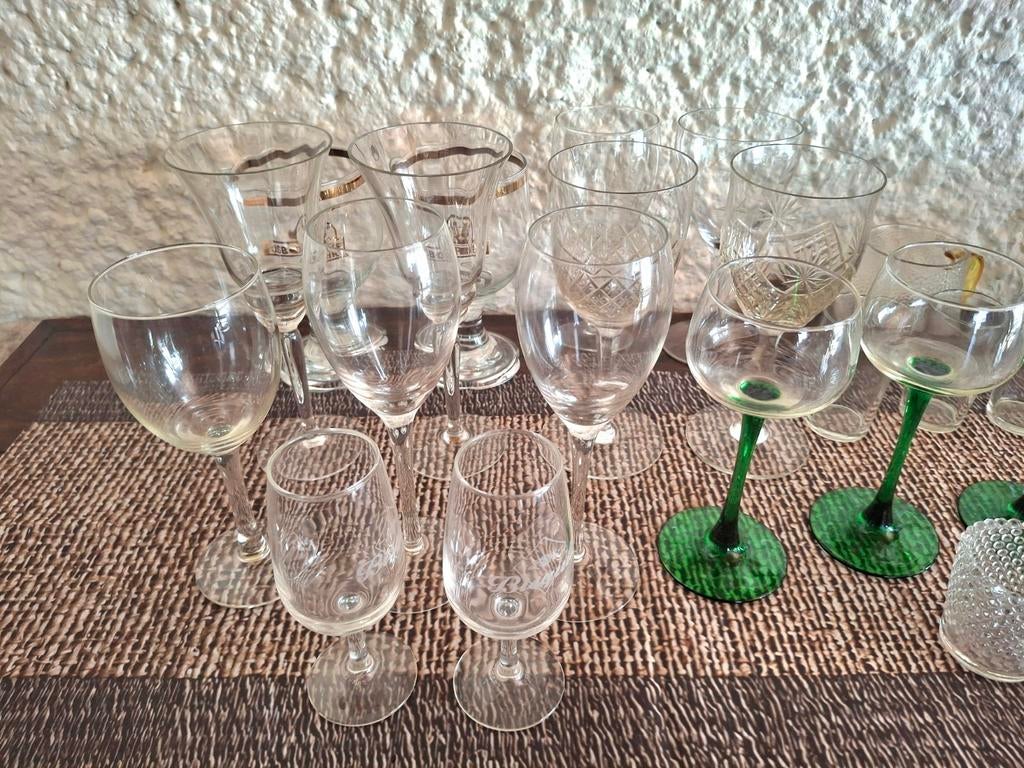 Glazen, Verzamelen, Glas en Drinkglazen, Ophalen, Zo goed als nieuw