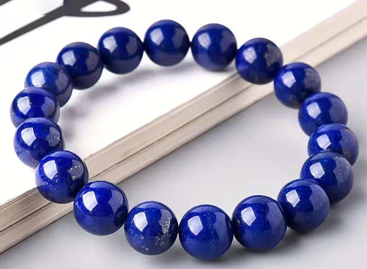Bracelet de perles de lapis-lazuli naturel, Enlèvement ou Envoi, Neuf