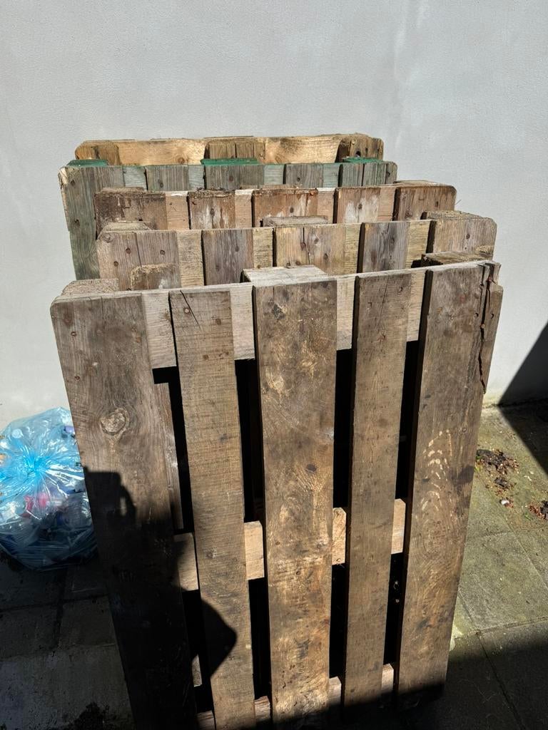 Euro pallet 6 palletten, Doe-het-zelf en Bouw, Hout en Planken, Ophalen, Zo goed als nieuw, Pallet