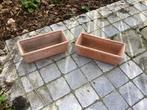 Terracotta bloembakken, Tuin en Terras, Ophalen, Steen, Gebruikt, Minder dan 30 cm