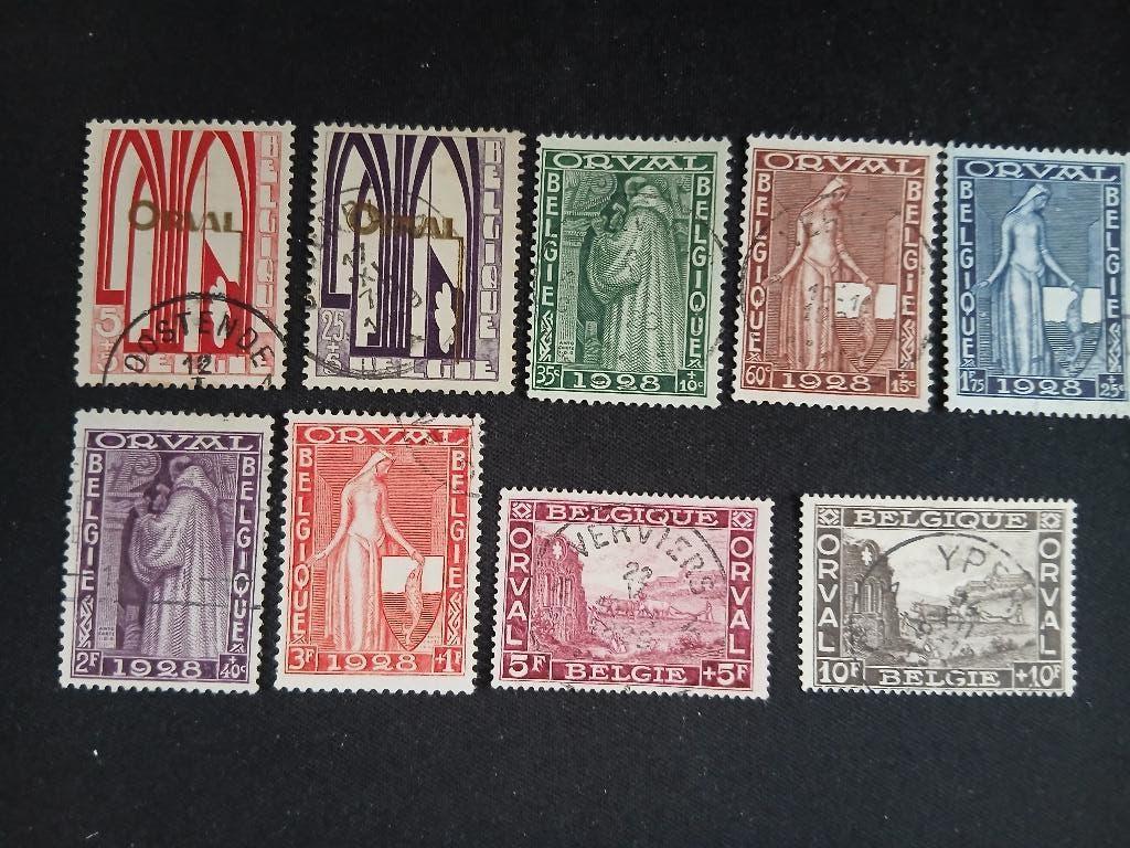 Postzegels België 1928., Verzenden, Gestempeld