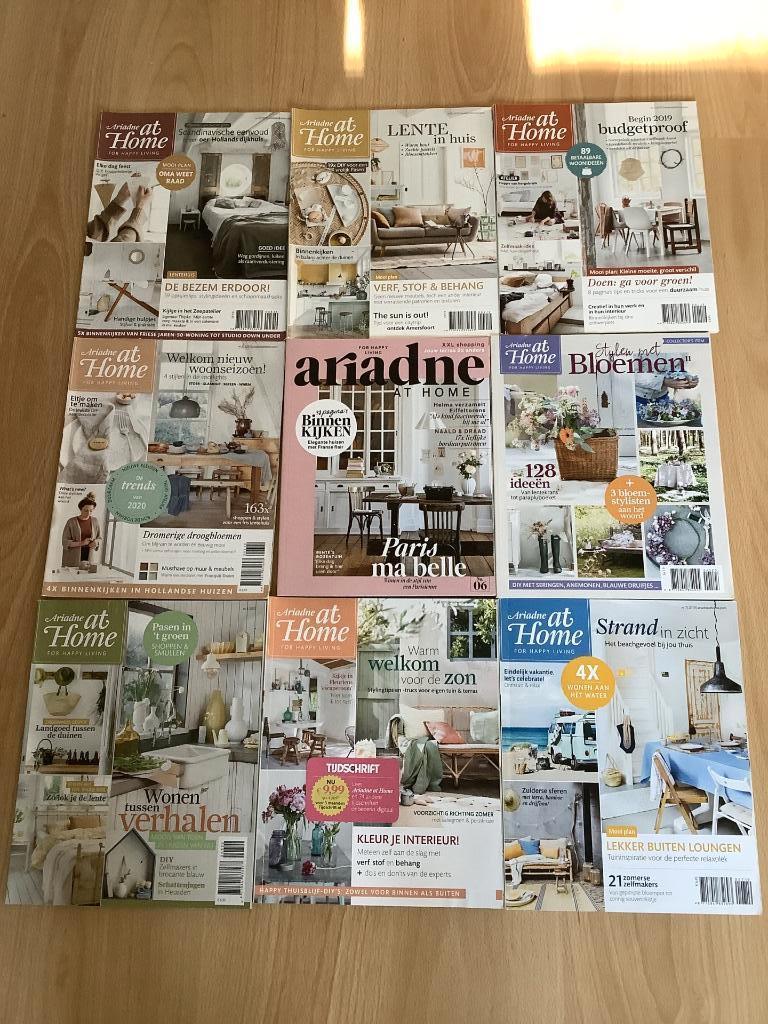 9 magasines décoration maison "Ariadne at home", Enlèvement ou Envoi, Comme neuf