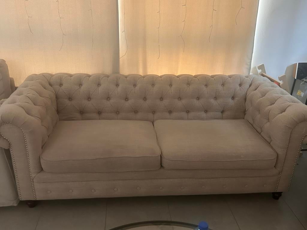 Canapé 3 Places + 2Places 0491/307.307, Enlèvement, Comme neuf, Quatre personnes ou plus, Tissus