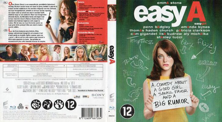 easy a (blu-ray) neuf, CD & DVD, Blu-ray, Comme neuf, Autres genres, Enlèvement ou Envoi
