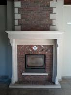 Schouw witte Franse steen., Ophalen, Inbouwhaard