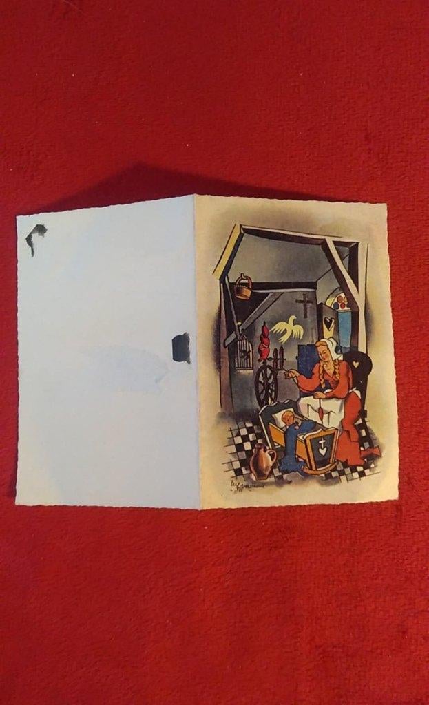 geboortekaartje jaar 1955, Ophalen of Verzenden, Voor 1970, Geboortekaartje