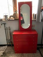 Commode kastje -spiegel -kapstok in rood hout, Huis en Inrichting, Kasten | Kleerkasten, Ophalen of Verzenden, Zo goed als nieuw