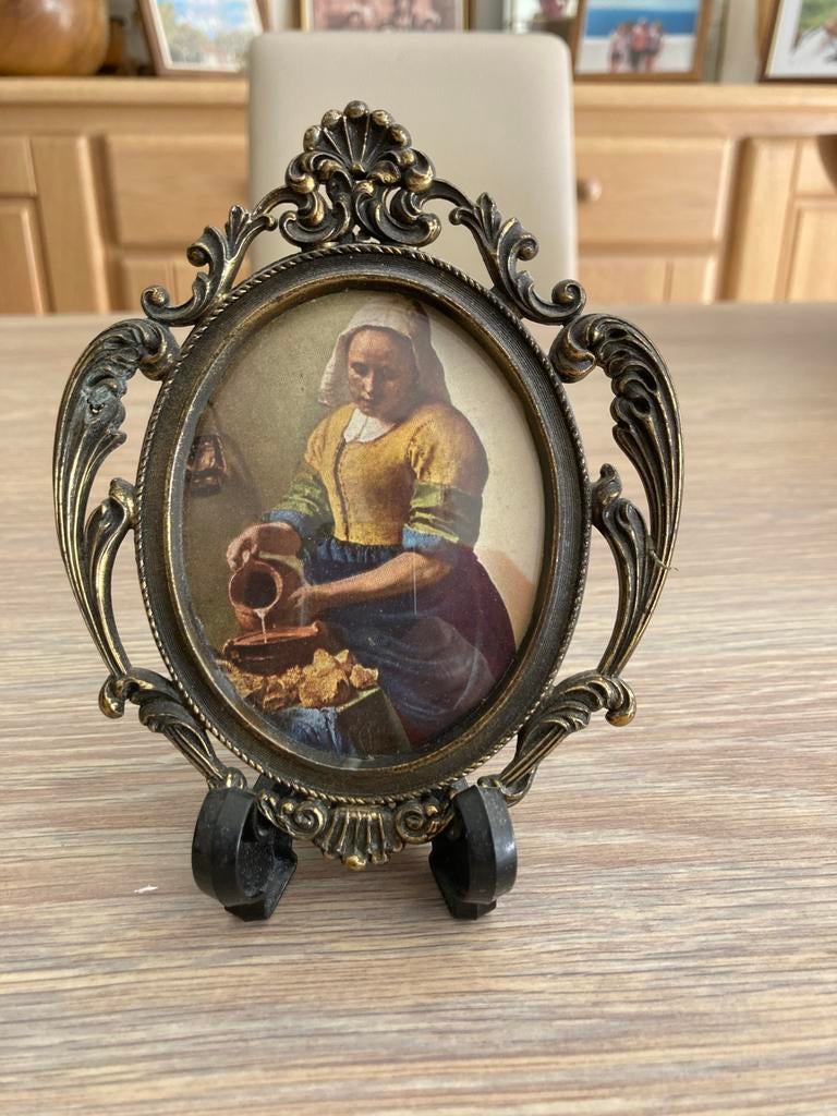 Prachtige antieke  bronze lijst met Rococo-stijl voluten, Antiek en Kunst, Antiek | Overige Antiek, Ophalen of Verzenden