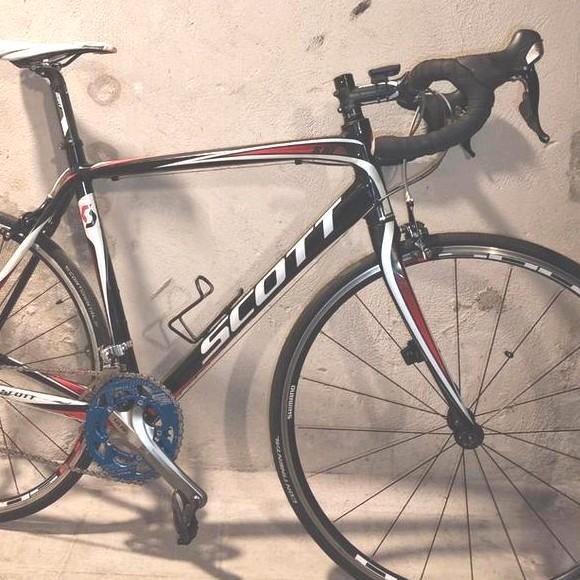 Koerfiets Scott S10 maat L (56cm)  Ultegra / 105, Vélos & Vélomoteurs, Vélos | Vélos de course, Giant, Carbone, Enlèvement ou Envoi
