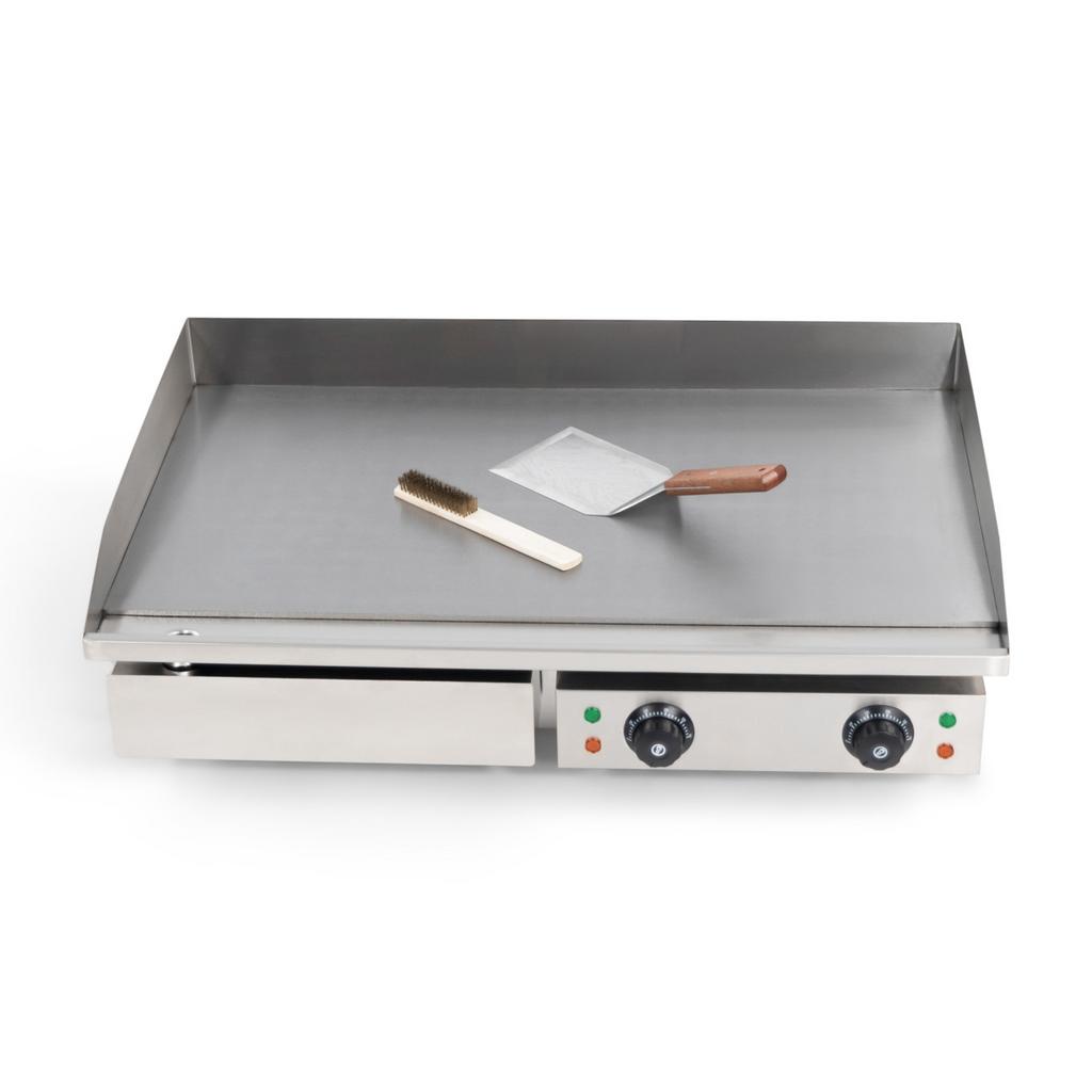 Bakplaat | Grilplaat | Elektrisch in roestvrij staal, Enlèvement, Utilisé