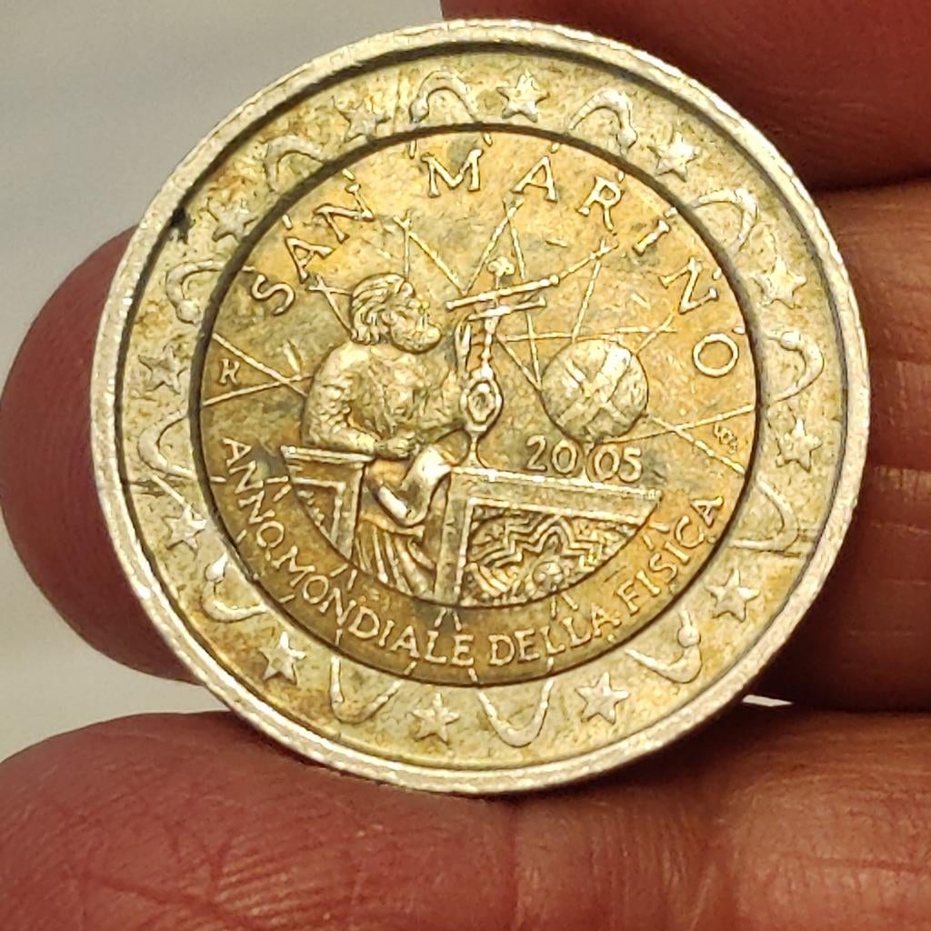 Pièce de 2 euros rare et précieuse de Saint-Marin 2005, Envoi, Saint-Marin, 2 euros