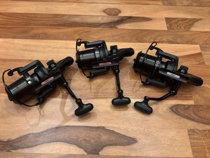 Lot de 3 moulinets Fox eos 12000, Watersport en Boten, Hengelsport | Karpervissen, Zo goed als nieuw, Molen, Ophalen