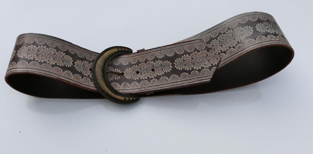 Mooie leren riem van Olivier Strelli, Echt leder, Ophalen of Verzenden, Zo goed als nieuw, Bruin