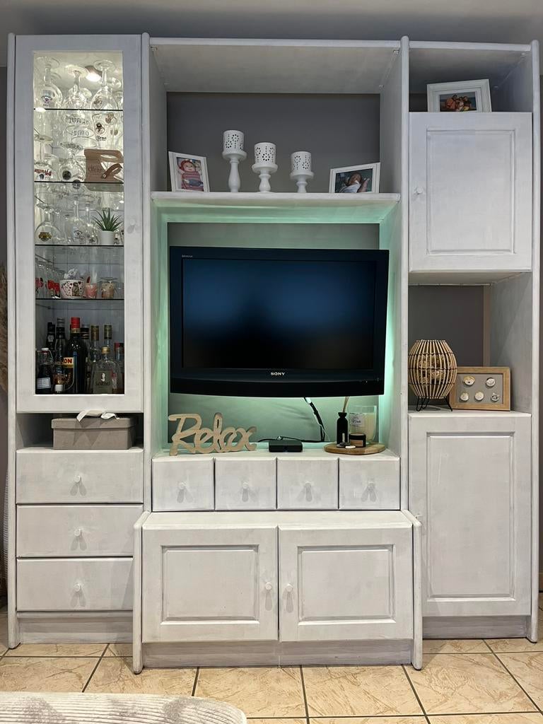 Meuble TV en pin, Enlèvement, Utilisé, Pin