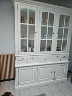 Vitrine kast landelijk hoogte 2meter40 breedte1meter85 witte, Huis en Inrichting, Ophalen of Verzenden