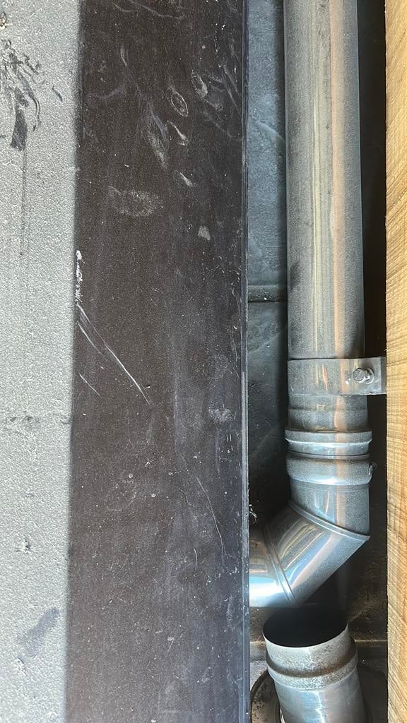 2.5 meter inox pellet kachel buis 80 mm, Ophalen, Zo goed als nieuw, Pelletkachel