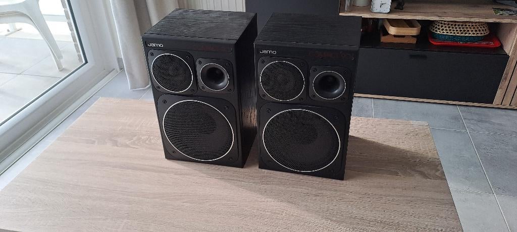 2 bafles JAMO noirs, Enlèvement, Utilisé, Jamo