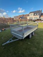 Remorque à double essieu avec filet 300x155, Enlèvement, Comme neuf