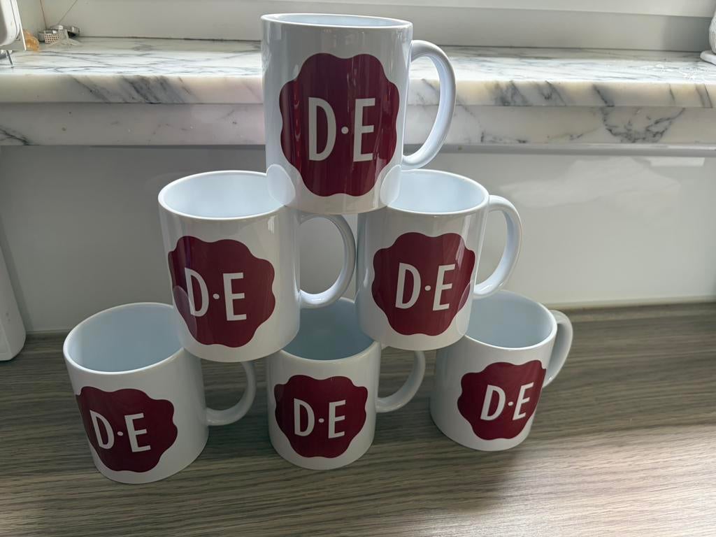 6 nieuwe mokken Douwe Egberts, Ophalen, Zo goed als nieuw