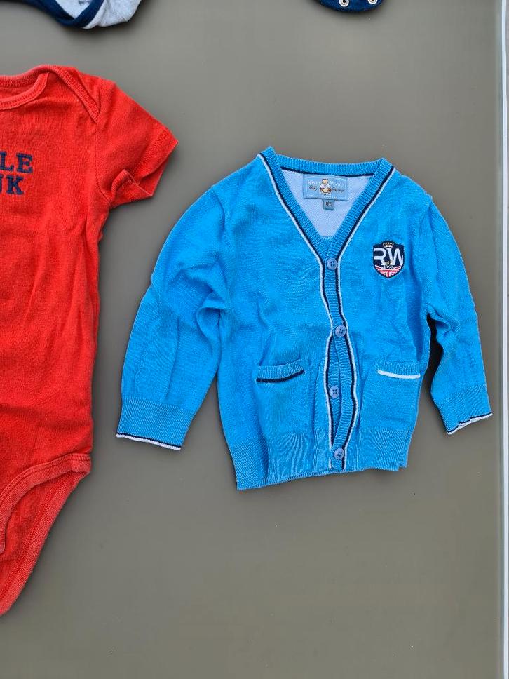 blauwe cardigan, pull, trui met knopen River Woods 6m 68cm, Enfants & Bébés, Vêtements de bébé | Taille 68, Comme neuf, Enlèvement