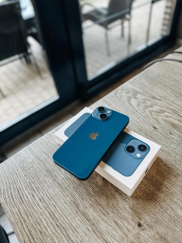 iPhone 13 Mini 128GB | Blauw, Telecommunicatie, Mobiele telefoons | Apple iPhone, Zo goed als nieuw, iPhone 13 mini, Ophalen of Verzenden