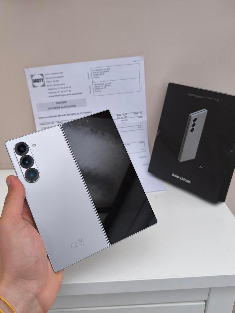 Samsung Z fold 6 256 Go 12 Go RAM comme neuf, Argent, Galaxy Z Fold