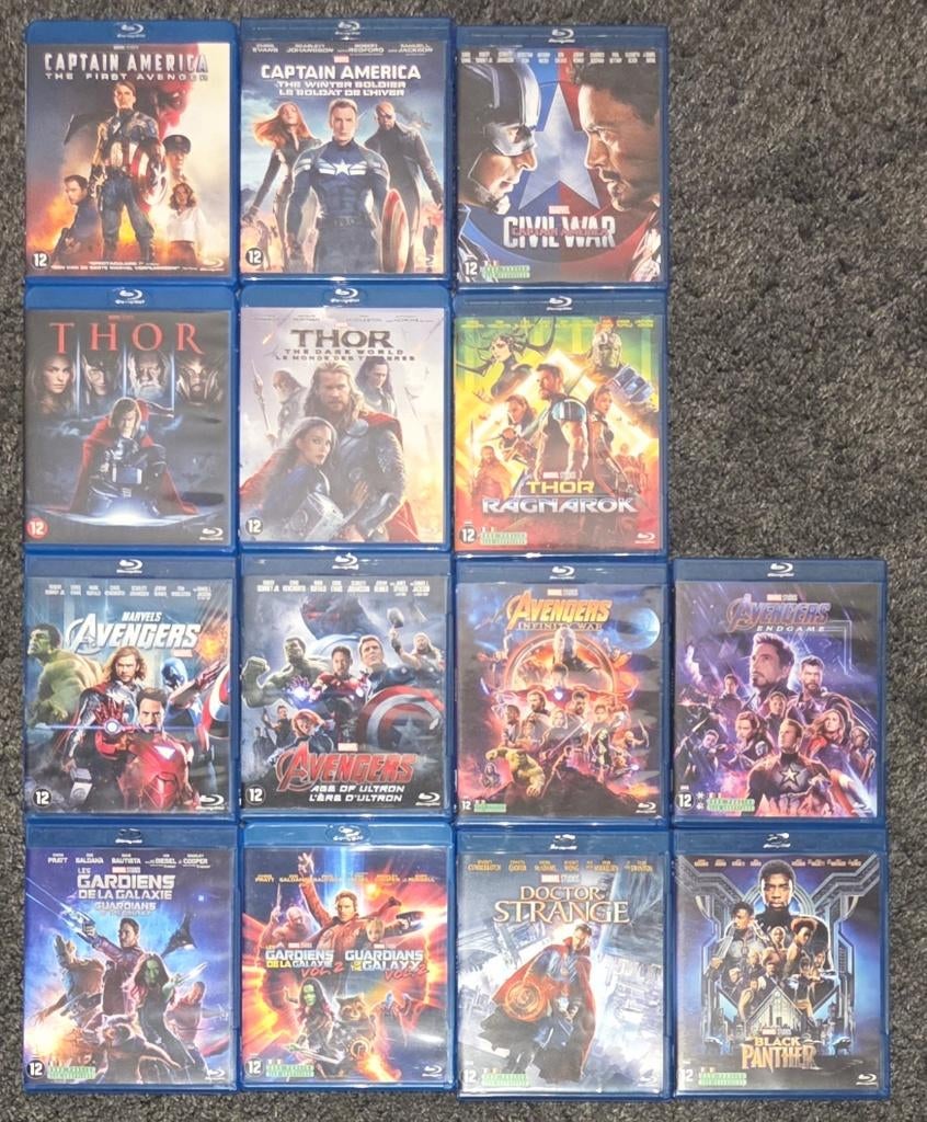 Marvel Cinematic Universe Collectie Blu-ray, Enlèvement ou Envoi, Comme neuf, Action