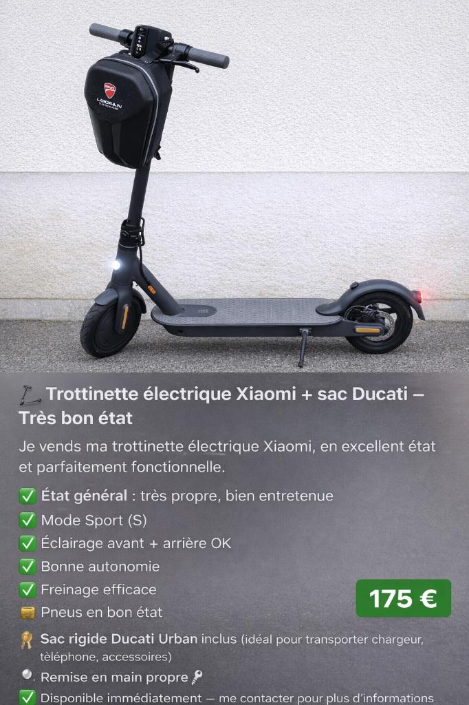 A vendre trottinette électricité, Fietsen en Brommers, Steps, Zo goed als nieuw, Ophalen