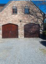 2 portes de garage basculantes en bois massif - Oupeye, Enlèvement, Utilisé, Autres types, 225 cm ou plus