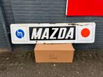 Grand panneau d'affichage émaillé Mazda ancien 1967, Collections, Enlèvement, Utilisé, Panneau publicitaire