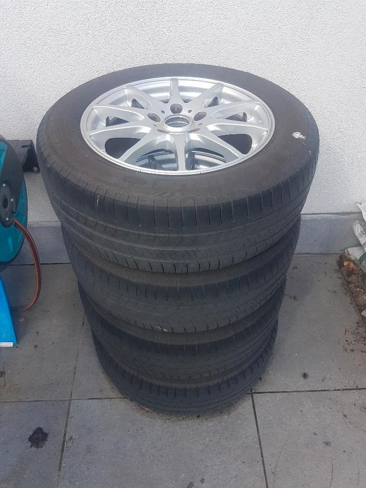 Te koop 4 michelin banden 205/60/R16 met Alu Denzo velgen, Auto-onderdelen, Banden en Velgen, Banden en Velgen, All Season, 16 inch