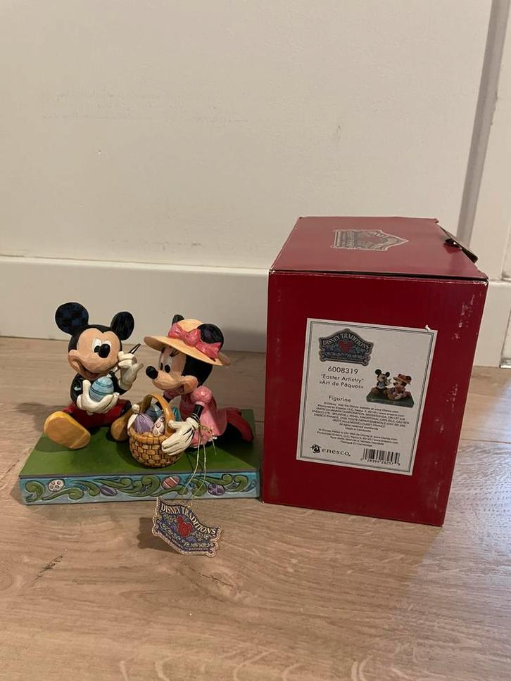 Jim shore disney traditions pasen mickey minnie mouse, Verzamelen, Disney, Zo goed als nieuw, Ophalen of Verzenden